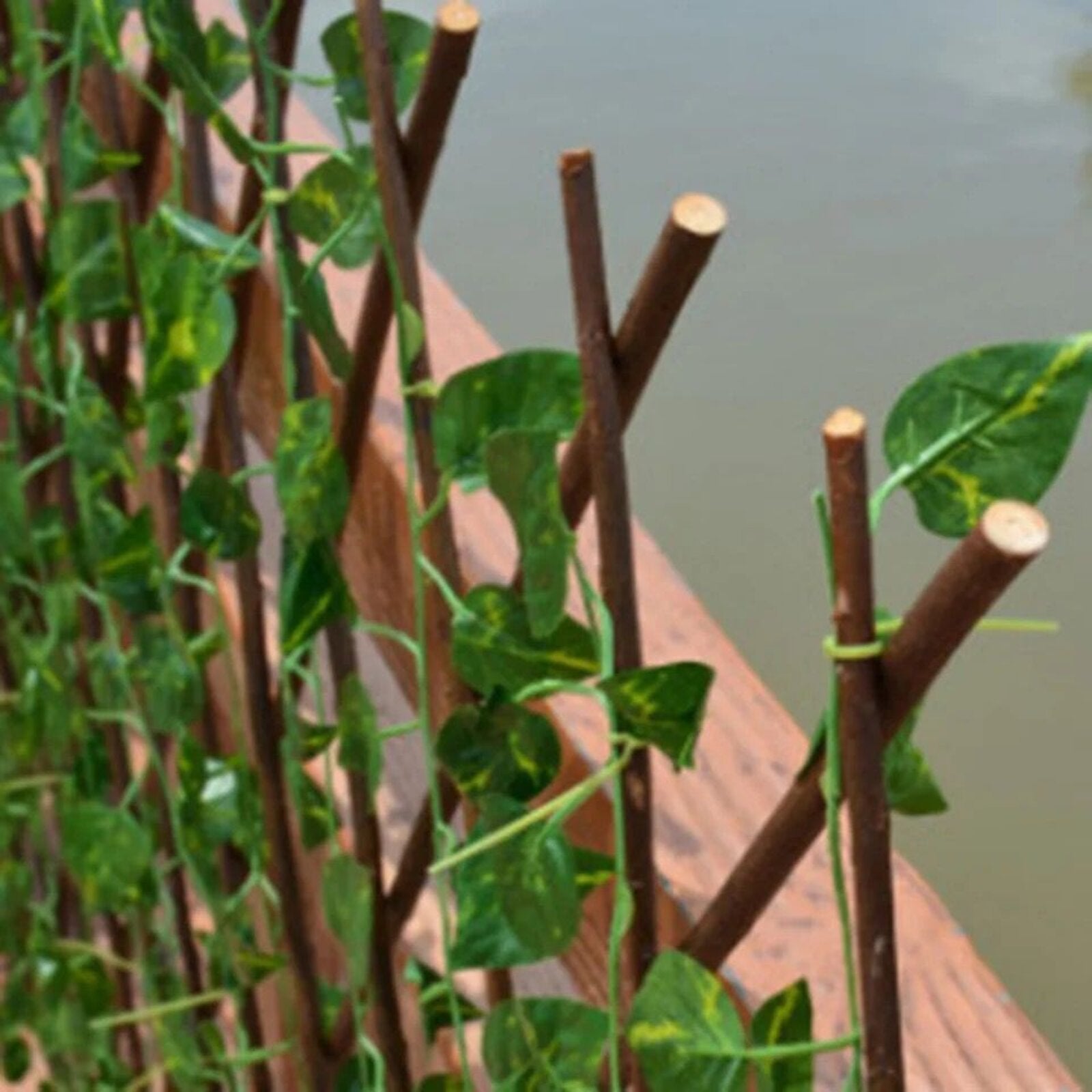 Razširljiva ograja iz umetnih rastlin Gardenia
